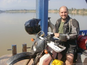 I'm loaded up and ready to cross Mekong