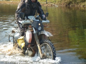 Only photos of bikes in a river